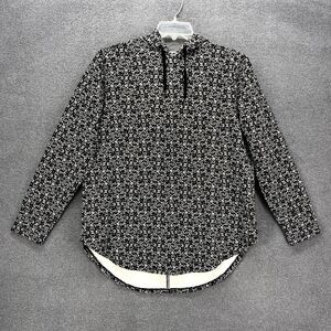 Coreio Sweatshirt‎ Womens Plus 1X Black Hooded Pullover